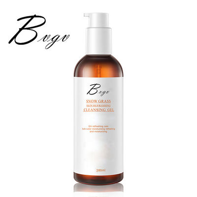 Extrait d'abricot hydratant le lavage jaune-clair de visage de soins de la peau de détergent facial