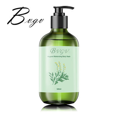Lavage de refroidissement de corps de Shea Butter 500ml de gel de douche d'Antibaterial de menthe fraîche