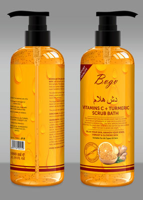 Ultra l'hydration s'exfoliant le gel de douche blanchissant Bath de lavage de corps indique vibrant