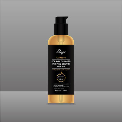 Huile d'arbre de thé pour l'huile de cheveux noire endommagée sèche de graine de cheveux de croissance de cheveux 200ml 7,03 la Floride. Once