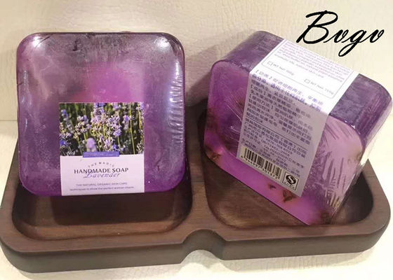 L'extrait de Lavander blanchissant font face au détergent 120g de peau sensible de couleur de pourpre de savon