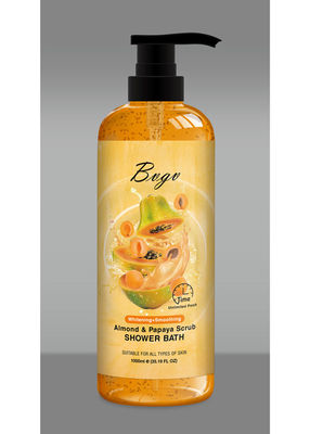 La camomille de gel de douche de l'abricot 1000ml extraient doucement Sooth jaune-clair