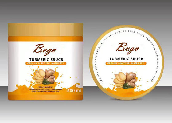 Le visage de corps d'huile essentielle de poudre de safran des indes frottent Ginger Extract Nourishes Skin
